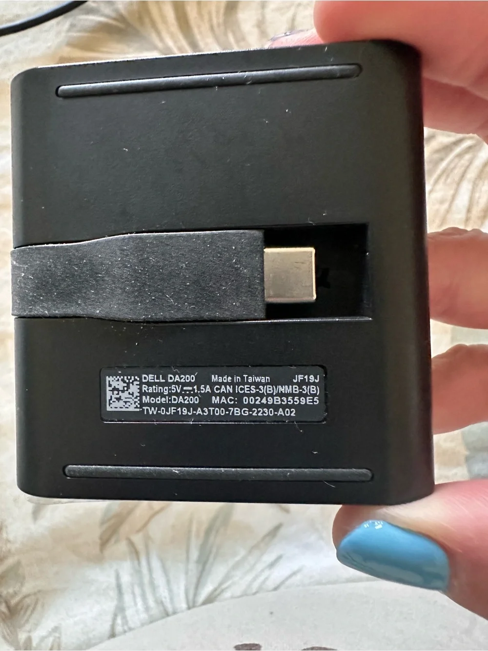 Dell Adapter - USB-C to HDMI/VGA/Ethernet/USB 3.0 DA200